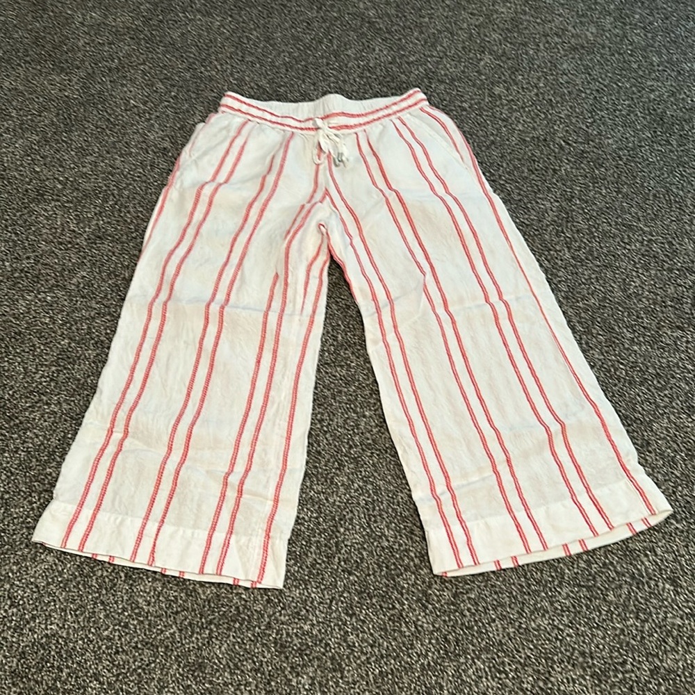 Linen capri pants